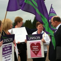 Roy Campaigning to save Care Homes