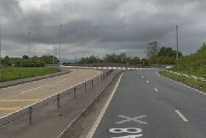 The collision occurred on the A8. Pic by Google.