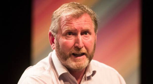 Doug Beattie during the Belfast Pride political debate at The Mac on Monday