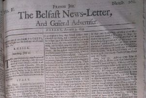 The Belfast News Letter of August 3 1739 (August 14 in the modern calendar)