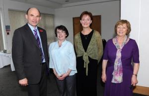 Roy pictured with members of the Northern Ireland Rare Disease Partnership 